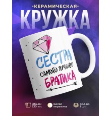 Кружка Сестра самого лучшего братика