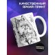 Кружка Самый лучший муж и папа. Волк и два волчонка