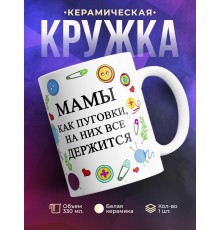 Кружка Мамы как пуговки