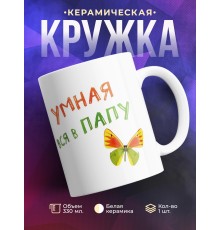Кружка Красивая в маму. Умная в папу