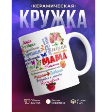 Кружка Мама. Сердце. Комплименты