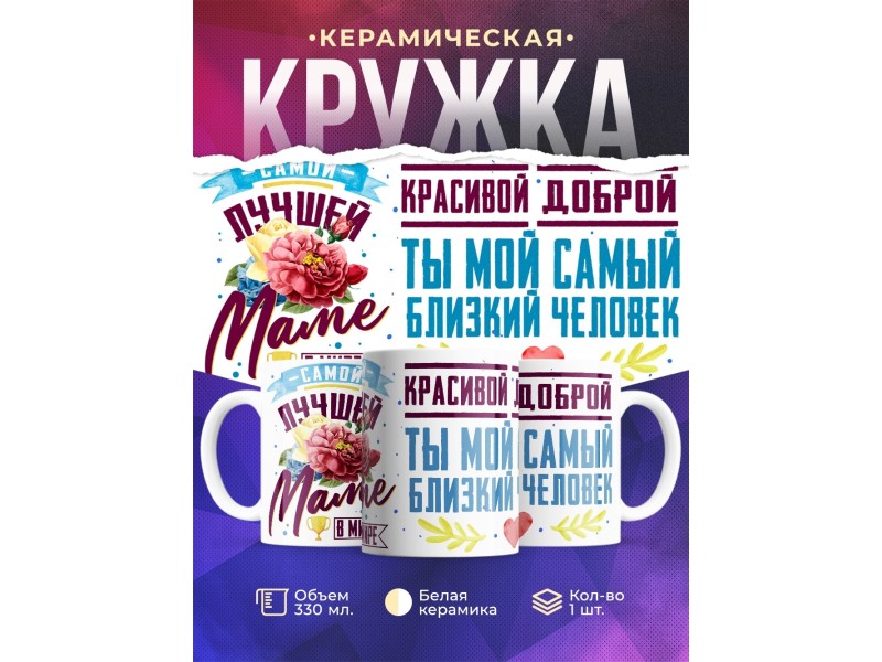 Кружка Самой лучшей маме в мире. День матери