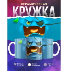 Кружка Рожица зеленая-пират