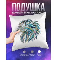 Декоративная подушка Лев арт