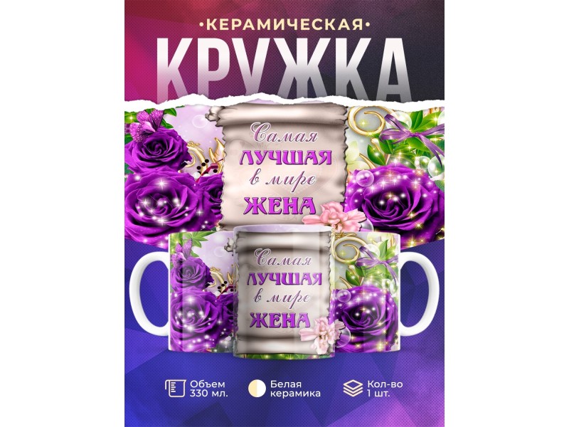 Кружка Лучшая в мире жена