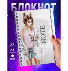 Блокнот Девушке. Милая девушка