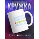 Кружка Счастлива, потому что жена и мама