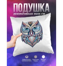 Декоративная подушка Сова арт