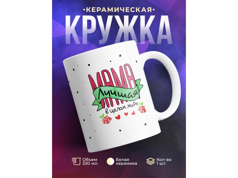 Кружка Мама лучшая в целом мире