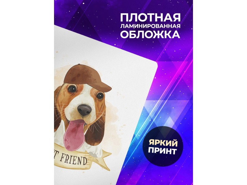 Блокнот Милый бассет-хаунд