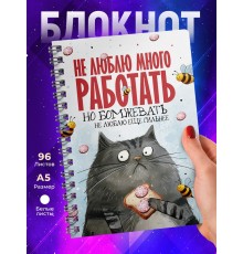 Блокнот Прикольный / Не люблю много работать