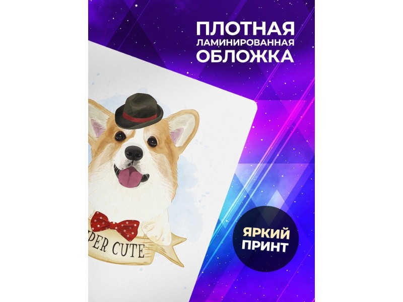 Блокнот Милый корги мальчик