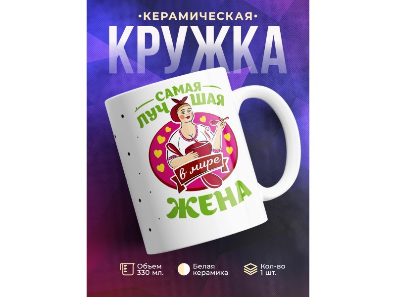 Кружка Самая лучшая в мире жена