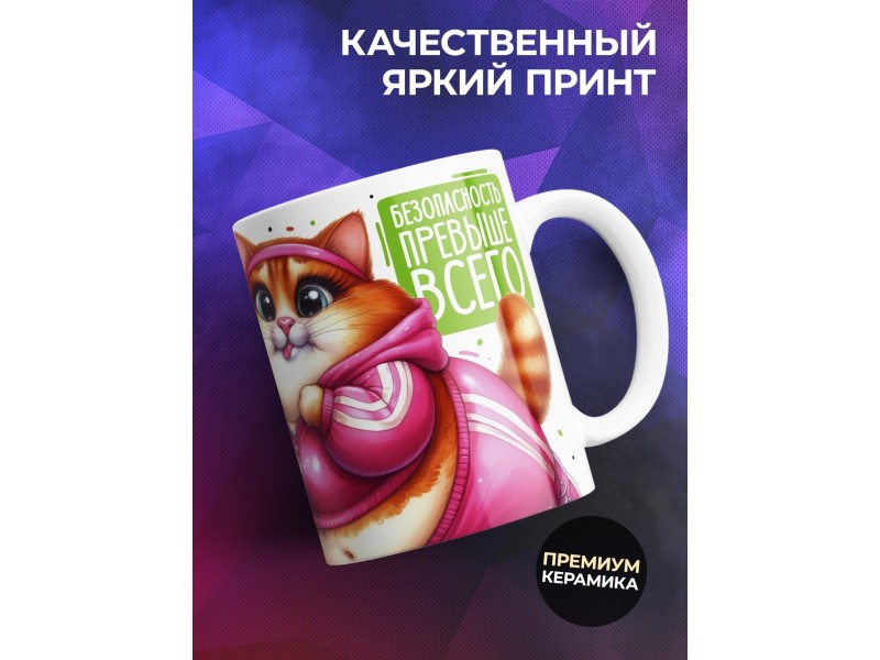 Кружка Прикольная / Бодипозитив / Сложнее украсть