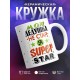 Кружка Мой дедушка не стар, а super star