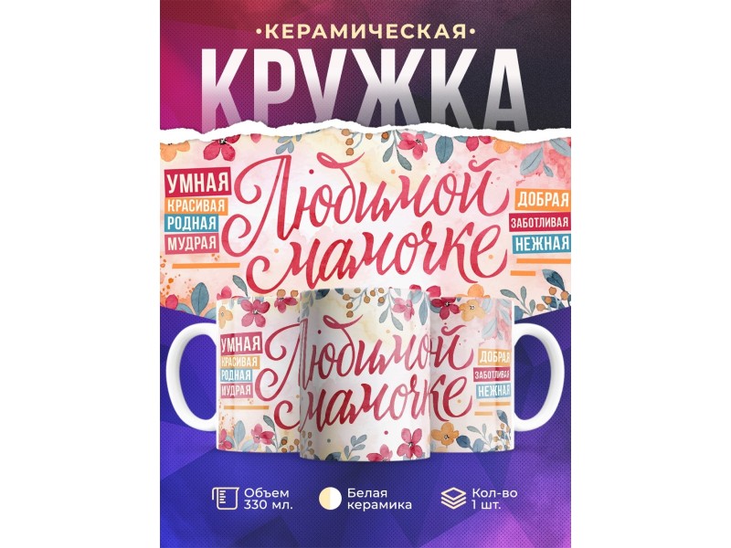 Кружка Любимой мамочке. Комплименты