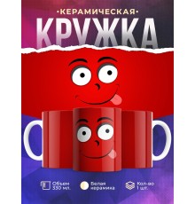 Кружка Рожица с языком