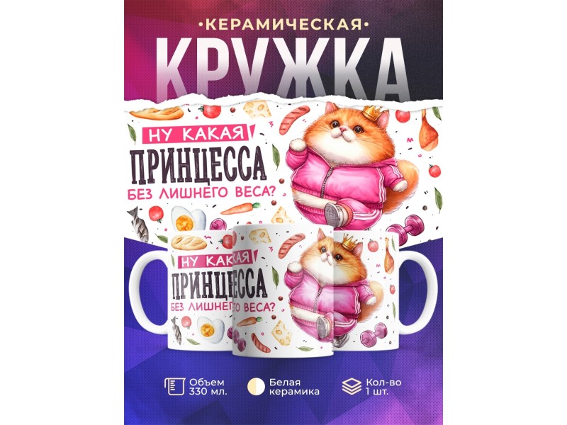 Кружка Девушке / Прикольная / Какая принцесса
