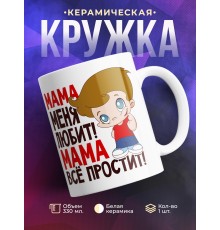 Кружка Мама меня любит