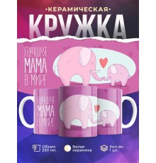 Кружка Лучшая мама в мире. Слоненок