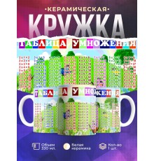 Кружка Таблица умножения. Природа